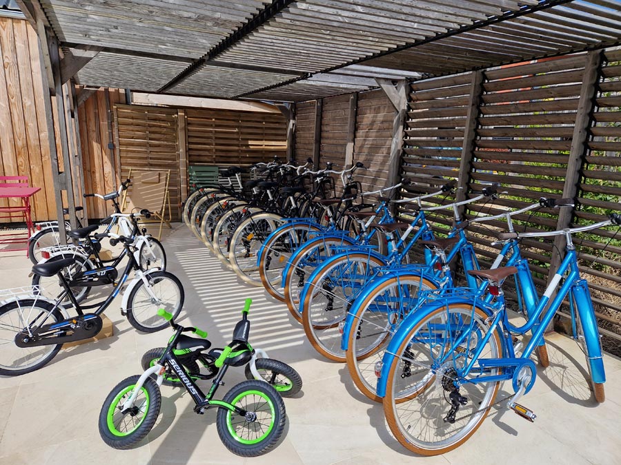 location vélos famille gîte proche le mans le jardin des 4 saisons vélobuissonnière