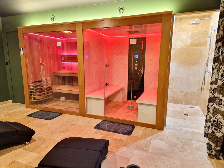 SPA avec sauna-et-hammam au gite et chambres d'hôtel le jardin des 4 saisons proche le Mans